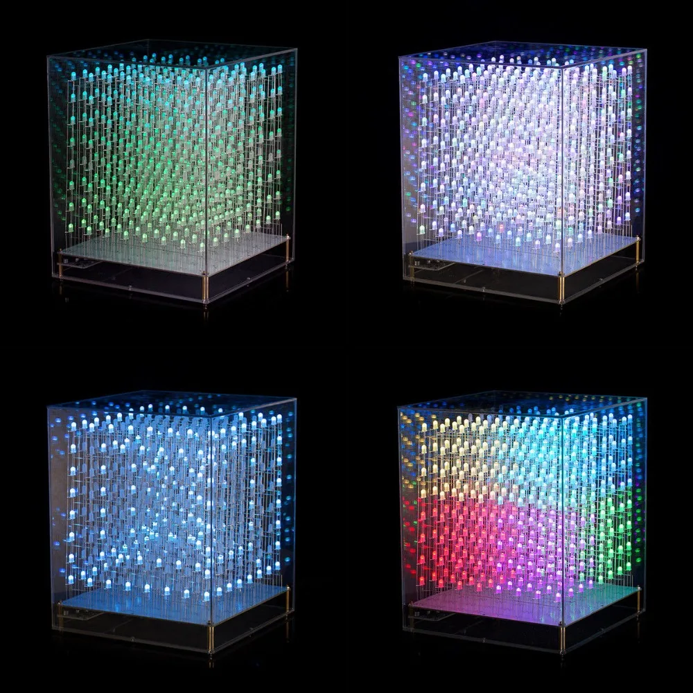 Douk Audio светодиодный куб RGB 8x8x8 3D полный набор для самостоятельной