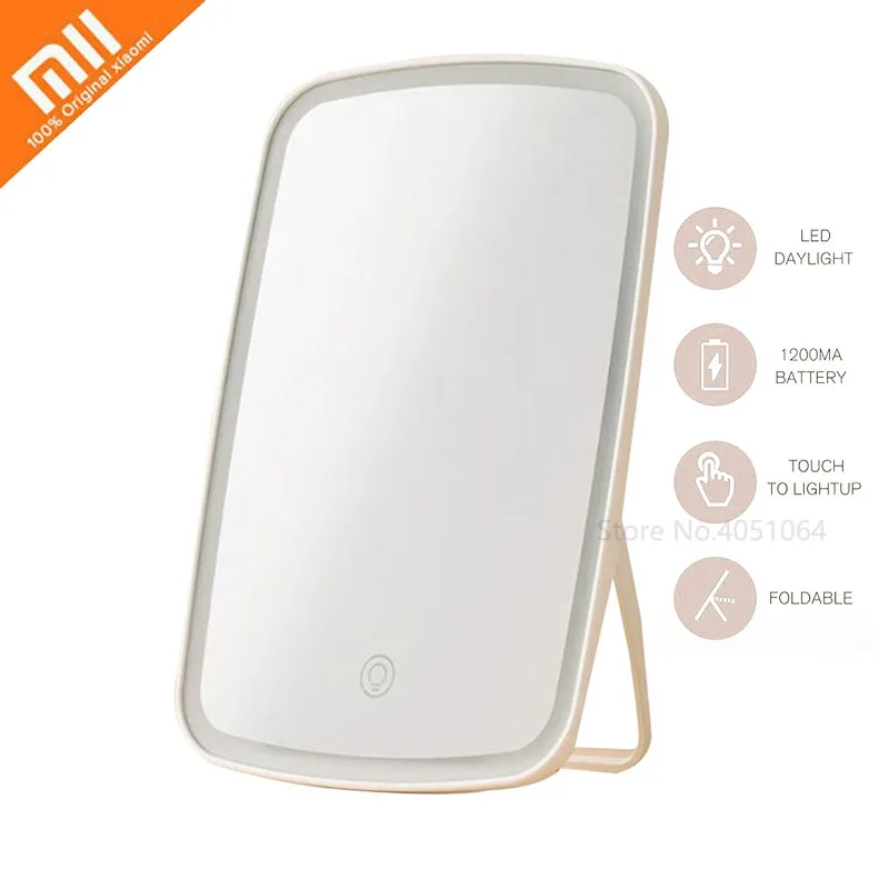 

Xiaomi Intelligent Portable Makeup Mirror Desktop Folding Mirror Dormitory Light For Women Men Makeup Tool Beauty light Mi Home