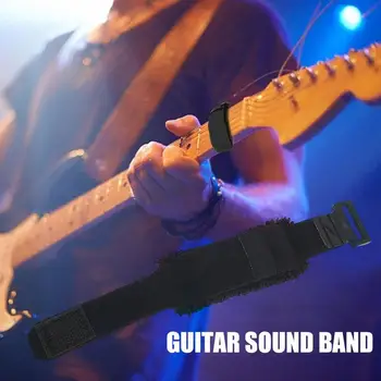 

Durable High Elastic Cotton Black Electric Guitarra Accessories Guitar Mute Band Guitar String Fingerboard Parts Instrument