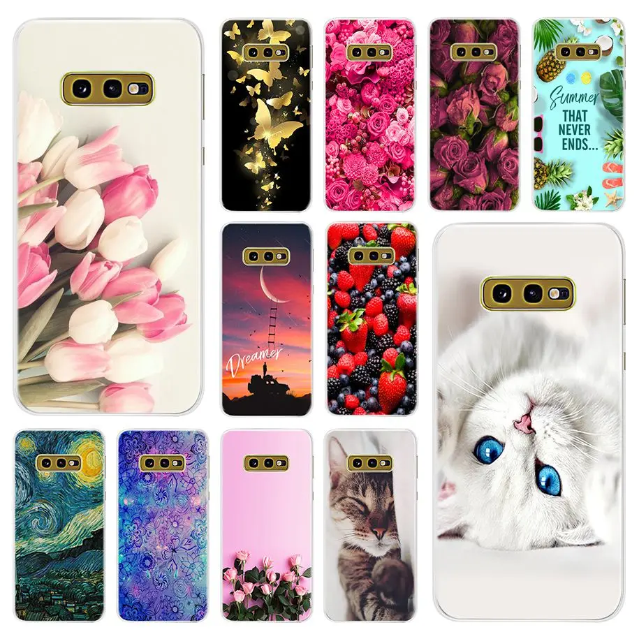 

S10e Case For Samsung Galaxy S10E Phone Case Cartoon Patterns Soft TPU Silicone Back Cover For Samsung S10E SM-G970F S 10e Coque