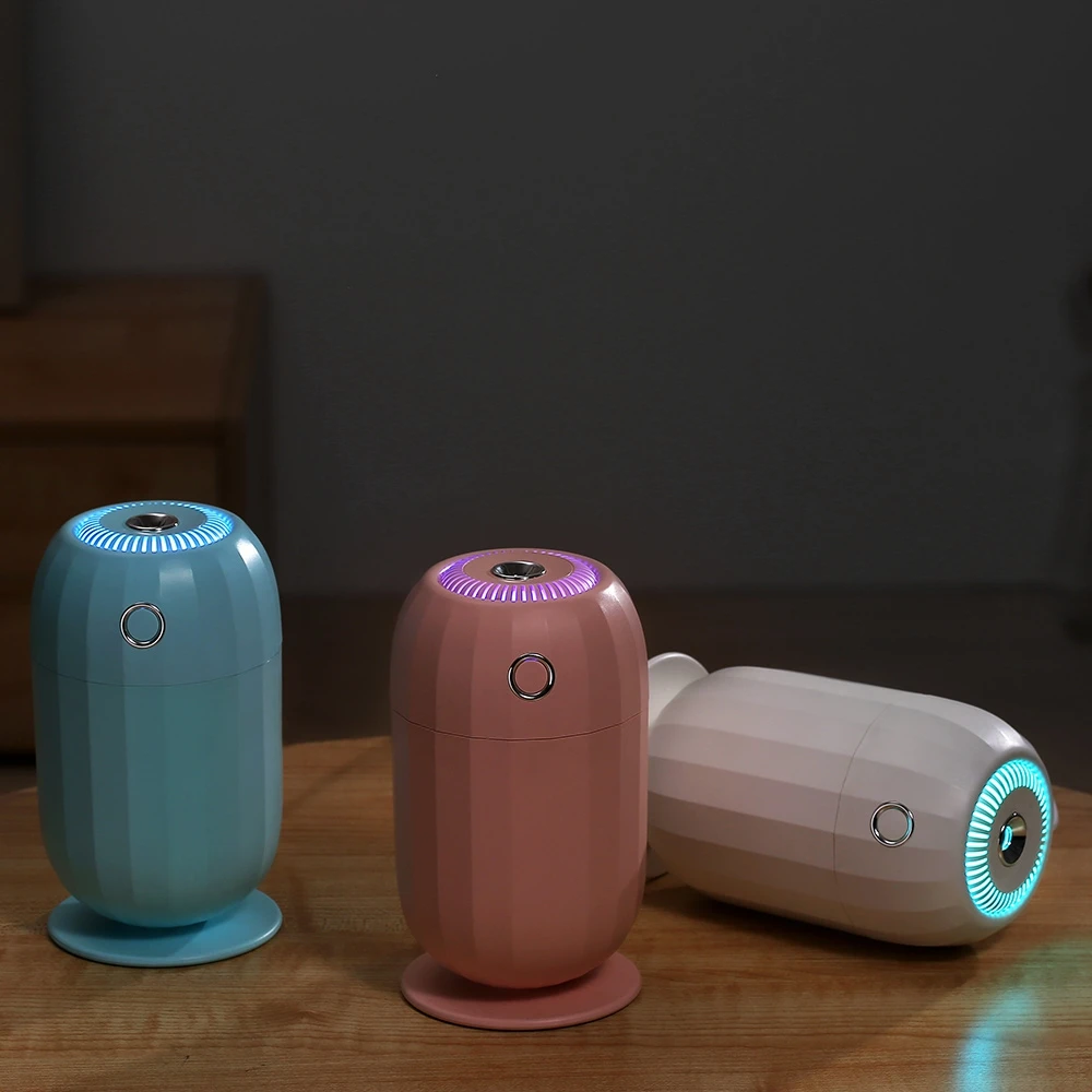 

Portable 300ml Humidifier USB Ultrasonic Q1 Aroma Diffuser Cool Mist Maker Air Humidifier Purifier with colorful Romantic Light
