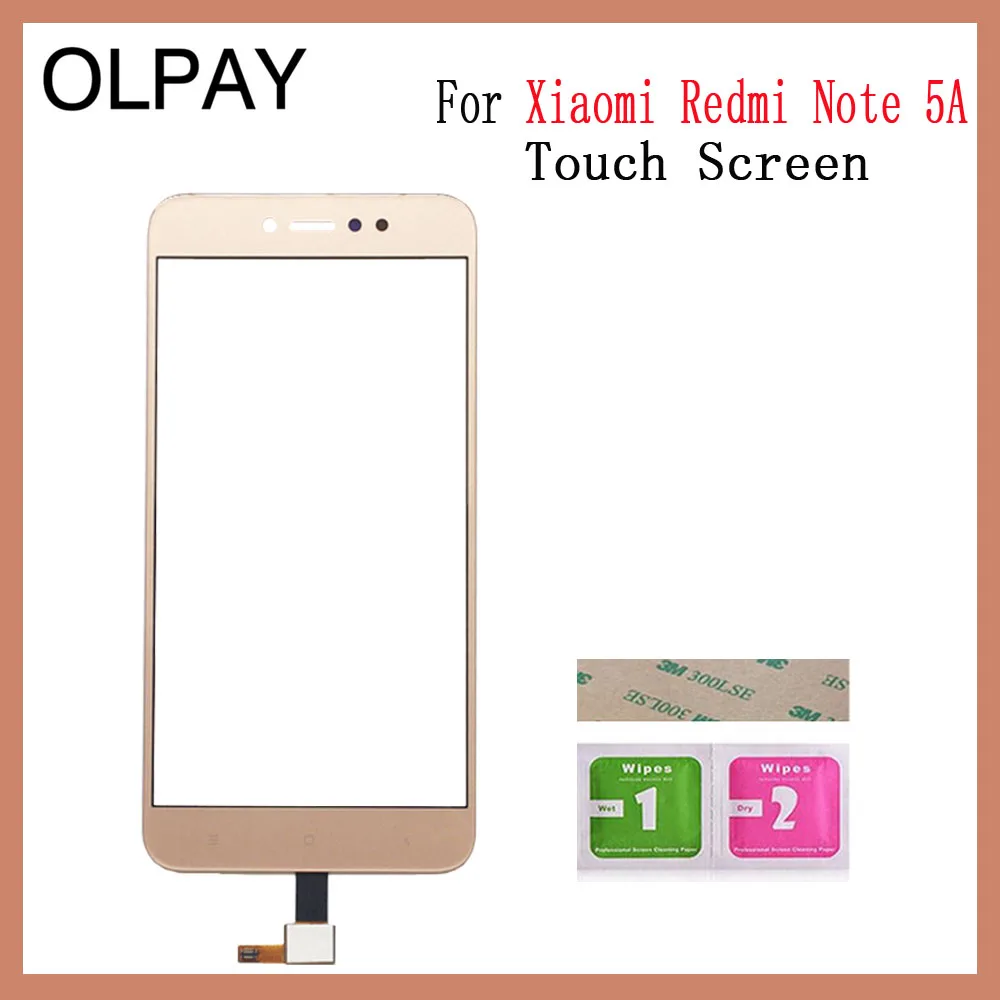 Mobile Phone 5.5'' inch Touch Screen For Xiaomi Redmi Note 1 Note 2 Note 3 Note 4 Note 5A Touch Glass Digitizer Sensor Repair - Цвет: Gold Redmi Note 5A