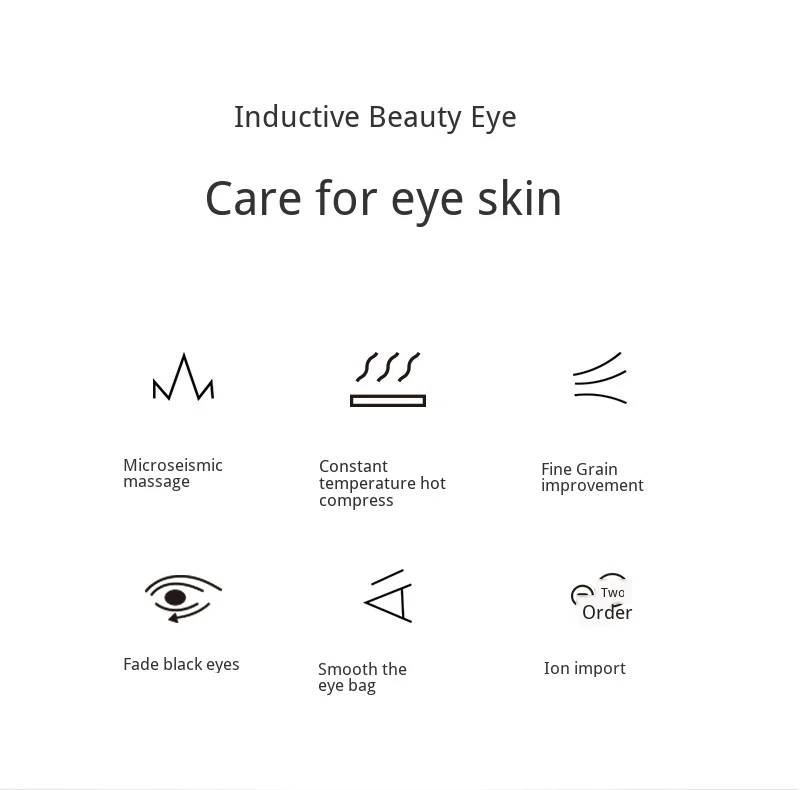 Massageador para Rosto Anion Quente Vermelha Olho Vibração Máquina Massageador Remover Olhos Edema Círculo Rugas Beleza Luz 9 edema círculo rugas beleza máquina