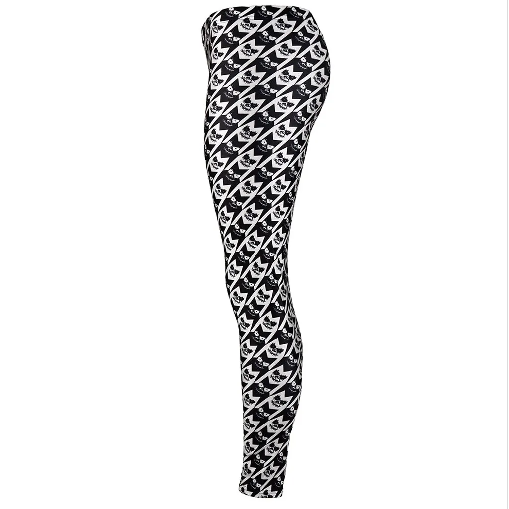 Womail Fashion на Хэллоуин с принтом Леггинсы Фитнес Бодибилдинг Jegging карандаш брюки пуш-ап леггинсы Для женщин тренировки тонкий Leggings826