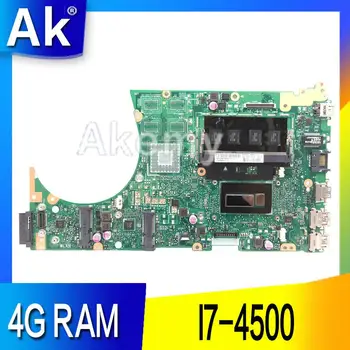 

AK S551LA Laptop motherboard for ASUS S551LA S551LB S551LN S551L R553L S551 Test original mainboard 4G RAM I7-4500