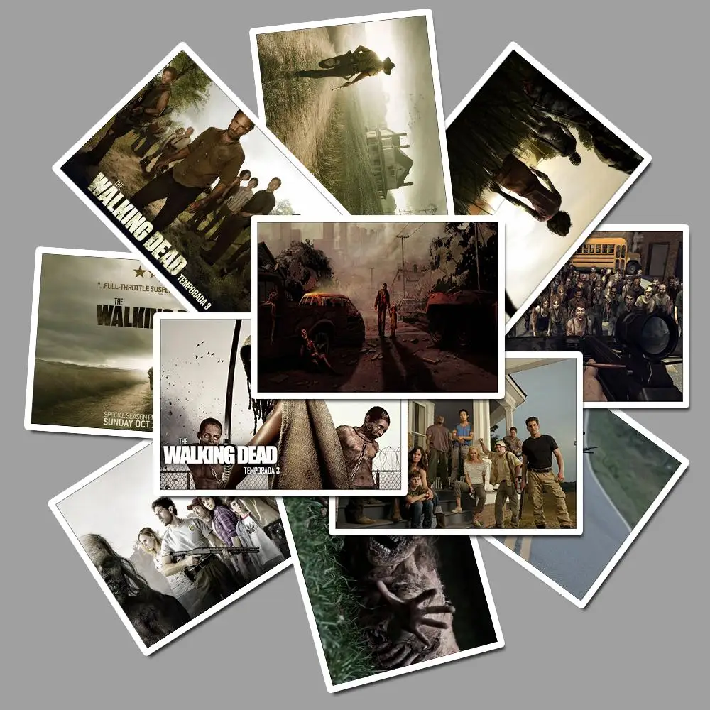 D35-25pcs 25 шт. ТВ-серии The dead walking водонепроницаемый солнцезащитный крем для мото автомобиля и чемодана багажа крутая, для ноутбука Наклейка на скейтборд - Цвет: D35-25pcs