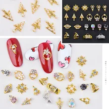 Стиль Японский Корейский Маникюр сплав алмаз готовой продукции небольшой кучи бурения рукотворного алмаза красочные кристаллы Su