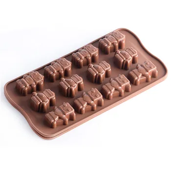 

Cewative 12 Robot Shape Silicone Chocolate Mold 3D Clay Confectionery Molds DIY Baking Mould Ice Cube Tary CM050