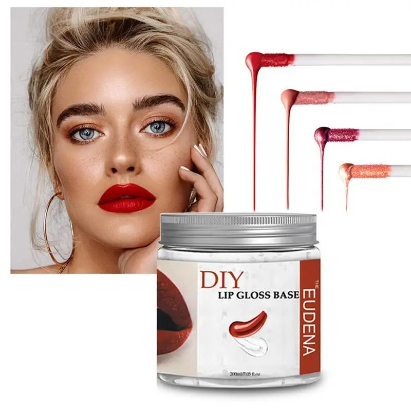 200ml Clear Lip Gloss Base Oil Non-Stick DIY Lip Stick Material Gel for Lip Gloss Lipgloss Base Handmade Liquid Lipstick Tools