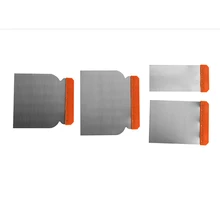 4 шт. набор скребков для краски, прочный наполнитель для тела, чистящий лист, инструменты для разрезания из углеродистой стали, аппликатор, портативная ремонтная шпатлевка