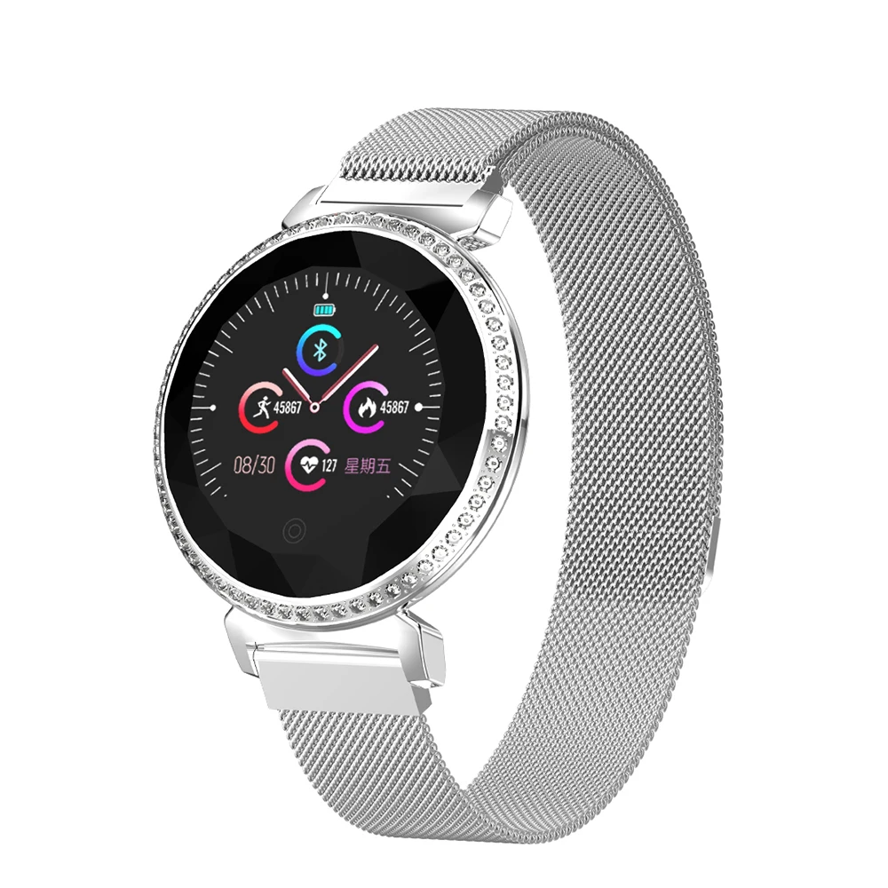 Smart watch MC11Women Heart Rate Blood Pressure Sleep Monitoring Smart Bracelet Fashion Fitness Tracker diamond band Smart watch MC11Women Heart Rate Blood Pressure Sleep Monitoring Smart Bracelet Fashion Fitness Tracker diamond band