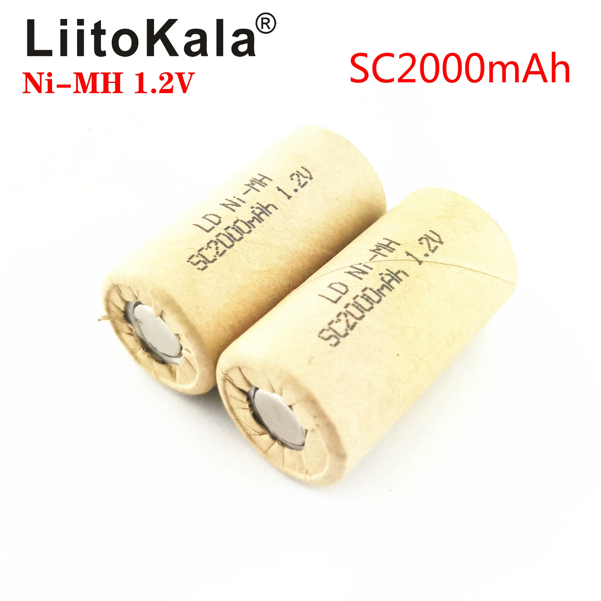 LiitoKala Ni-MH SC2000mAh 1 2 В аккумуляторная батарея NIMH Cell разряд разряда 10C-15C для
