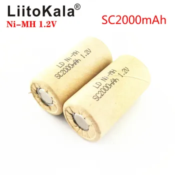 

LiitoKala Ni-MH SC2000mAh 1.2V Rechargeable Battery NIMH Cell Discharge Rate 10C-15C for Electronic Drill Power