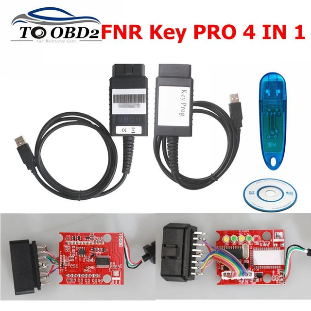Programador de llaves FNR para coche, dispositivo 4 en 1, USB Dongle,  programación de vehículos para for-d/re-nault/ni-ssan, llave en blanco -  AliExpress