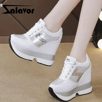 

ZALAVOR Women Shoes Women Fashion Sneakers High Platform Pumps Sneakers Shallow Casual Women Shoes Footwear Size 35-40