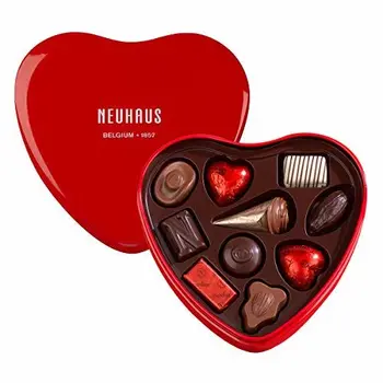 

Neuhaus Gourmet Chocolate in Red Heart Tin, 10-Piece