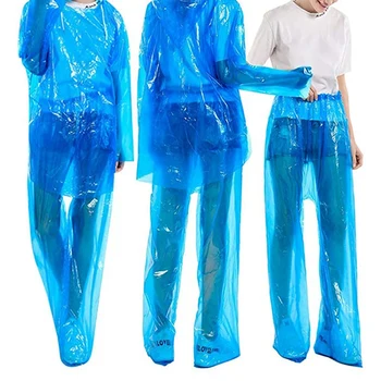 

Disposable Raincoat,Dustproof Waterproof Raincoat Suit for Adult,Protective Safety Raincoat Set for Outdoor Hiking Fishing 5Pcs