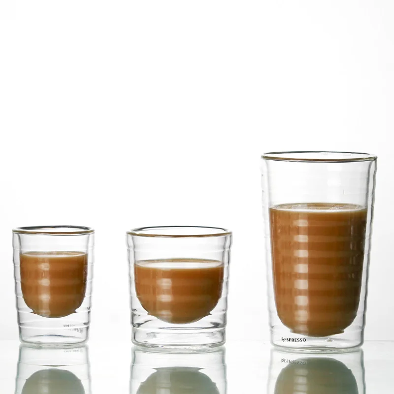 Кофейная чашка Nespresso из бессвинцового стекла кружка для кофе с двойными стенками