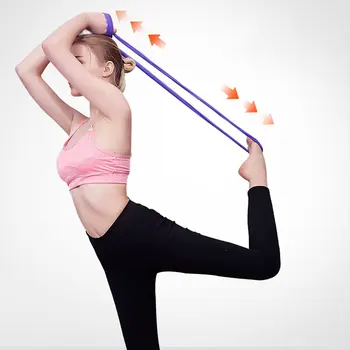 

Yoga Rally TPE Fitness yoga with yoga tablets Shape strength training Tension band elastic band Strength Trainer Exercise 1 pc