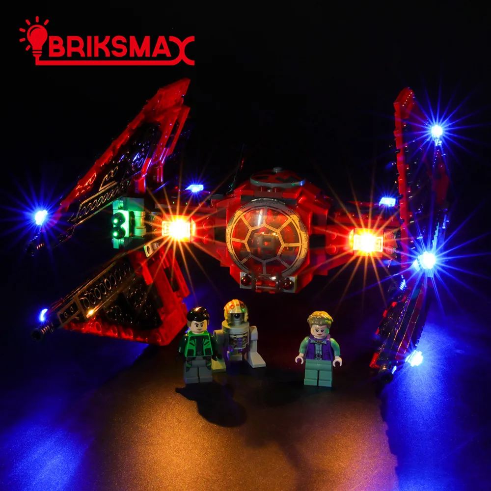 

BriksMax Light Kit For Star Wars 75240 Major Vonreg's TIE Fighter Building Blocks Lighting Set (NOT Include Model)