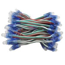 50 sztuk ciąg WS2811 wodoodporny moduł 5V pikseli RGB koralik adresowalny moduł lampy LED ciąg IP68