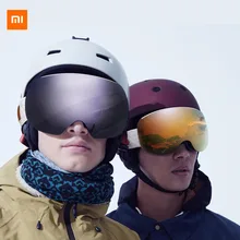 Новые Xiaomi TS двойные сферические взрослые лыжные очки высокой четкости видения УФ-Защита Анти-туман ясность ветер ударопрочность