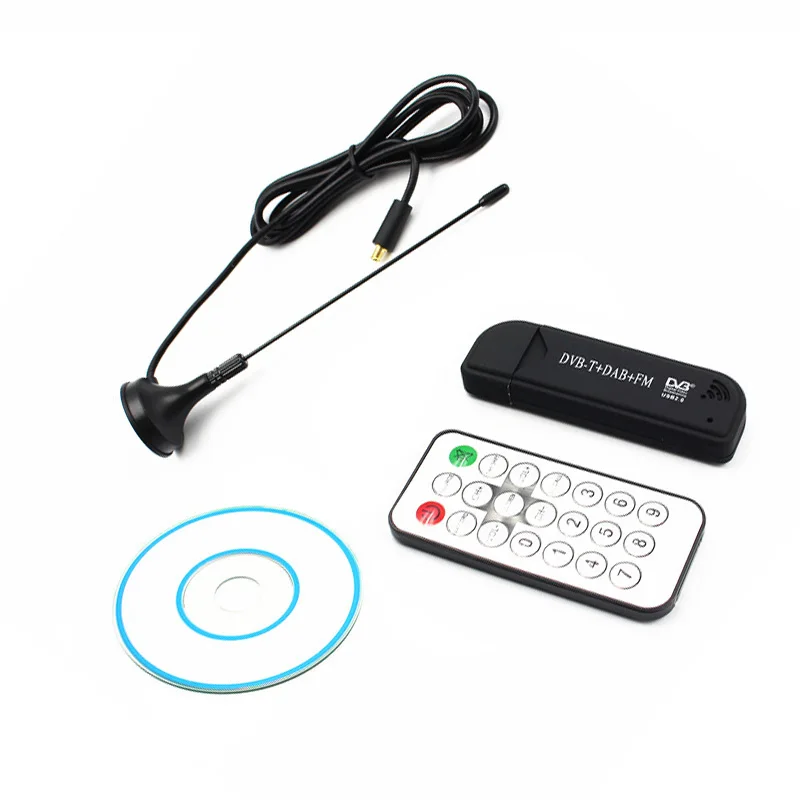 USB 2,0 ТВ-тюнер цифровой рекордер DVB-T SDR+ DAB+ FM RTL2832U+ R820T2 комплект Pip