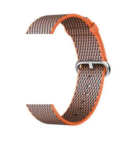 20 мм 22 мм ремешок в полоску для samsung Galaxy Watch Active 46 мм 42 мм нейлоновый ремешок для samsung gear Sport S2 S3 huawei Watch gt 2 - Цвет ремешка: lattice orange