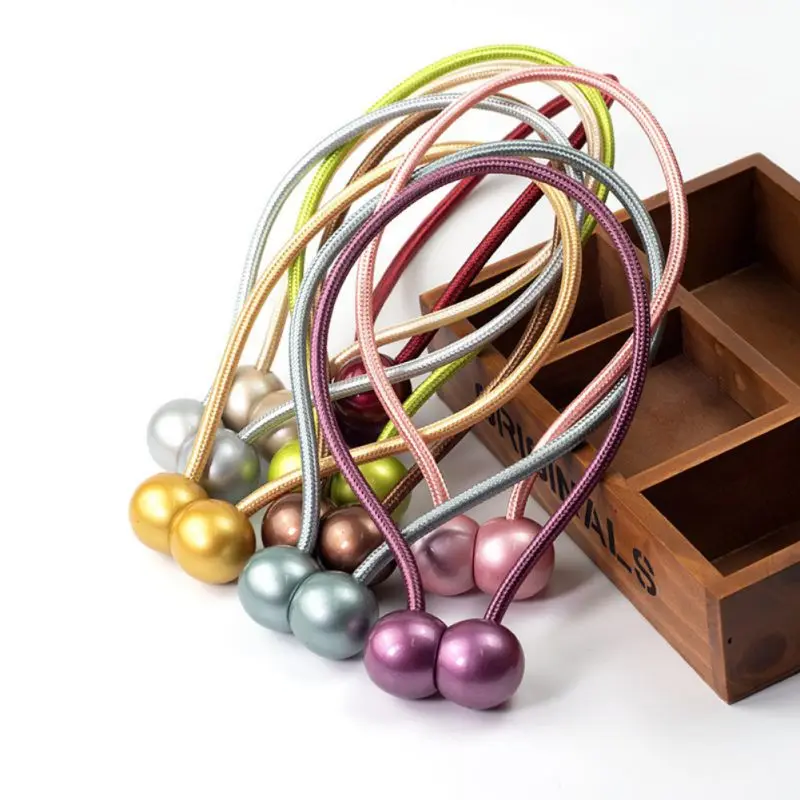 

Household Tieback Buckle Clips Wooden Ball Magnetic Curtain Clip Curtains Holders Classic Buckle Tie Back Accessories