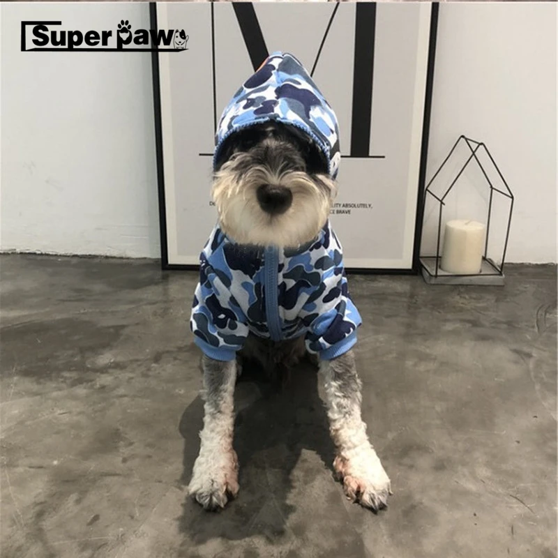 

New Dog Clothes Pet Puppy Soft Cotton Hoodie Coat Bulldog Schnauzer Chihuahua Jacket for Dogs Cats In Winter Keeping Warm BOC16