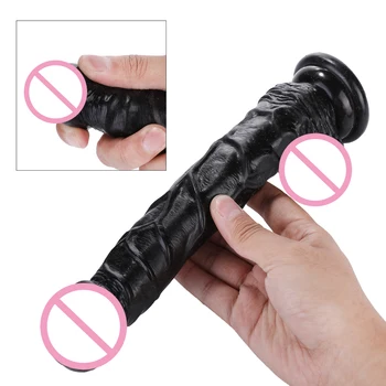 250MM*40MM Thick Glans Dildo Realistic Stiff Cock Skin Feeling Silicone Penis Huge Dick Suction Cup Dildos for Women Big Dick 6