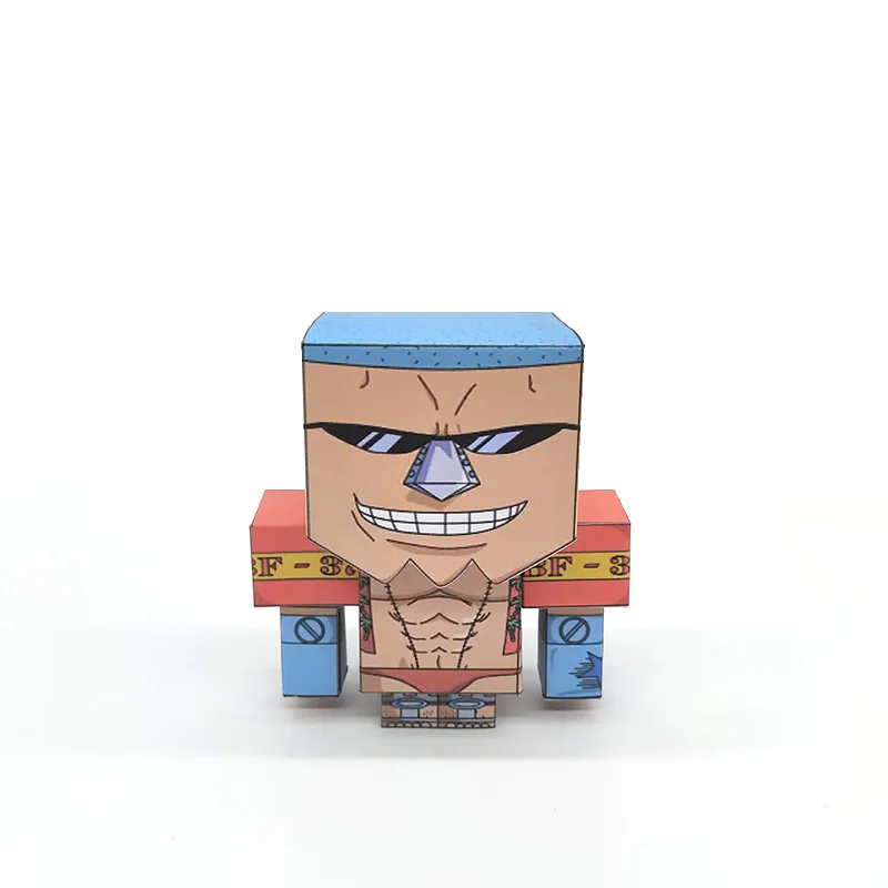 Одна деталь Franky складной резки мини милый 3D бумажная модель бумаги ремесло аниме Рисунок DIY Cubee дети взрослые ремесло игрушки MG-008