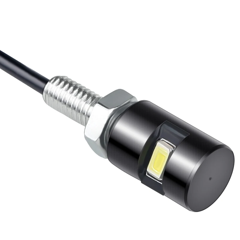 변형 오토바이 독수리 눈 램프 번호판 나사 조명, 전기 자동차 오토바이 범용 DC 12V LED 장식 조명, 2 개