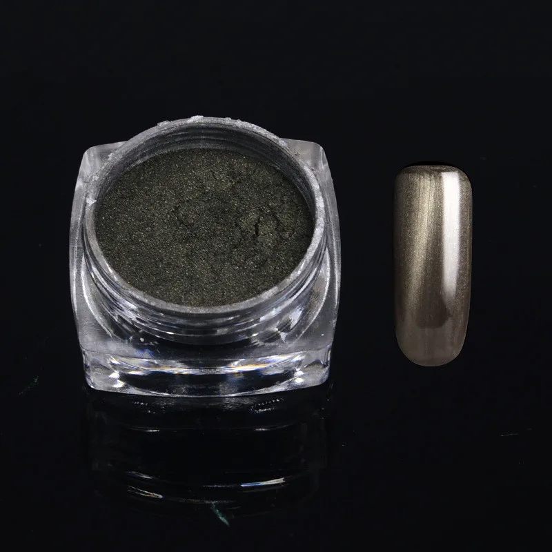 Nails Art Dip порошок для ногтей Блеск для ногтей голографический лак для маникюра сухой хромированный пигмент погружающийся порошок p01