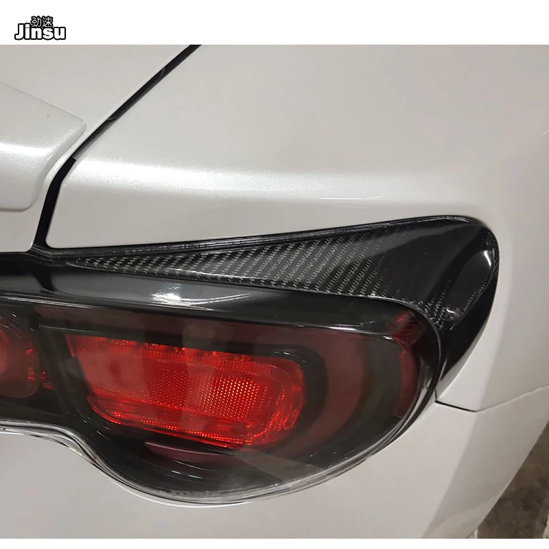 Carbon Headlights Eyelids Eyebrows Cover For Toyota GT86 Scion FRS Subaru BRZ