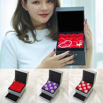 

Jewelry Drawer Weight: 520g Fashion Size: 14.5 * 14 * 13cm Box Birthday Present Gift Boxes Storage Soap Flower Valentine'S Day