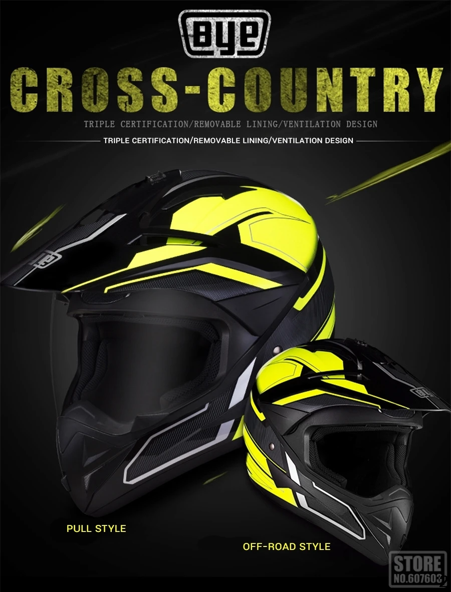 BYE мотоциклетный шлем, мотоциклетный шлем для верховой езды, мотоциклетный шлем для мотокросса, мотогонок, сертификация Casco ECE