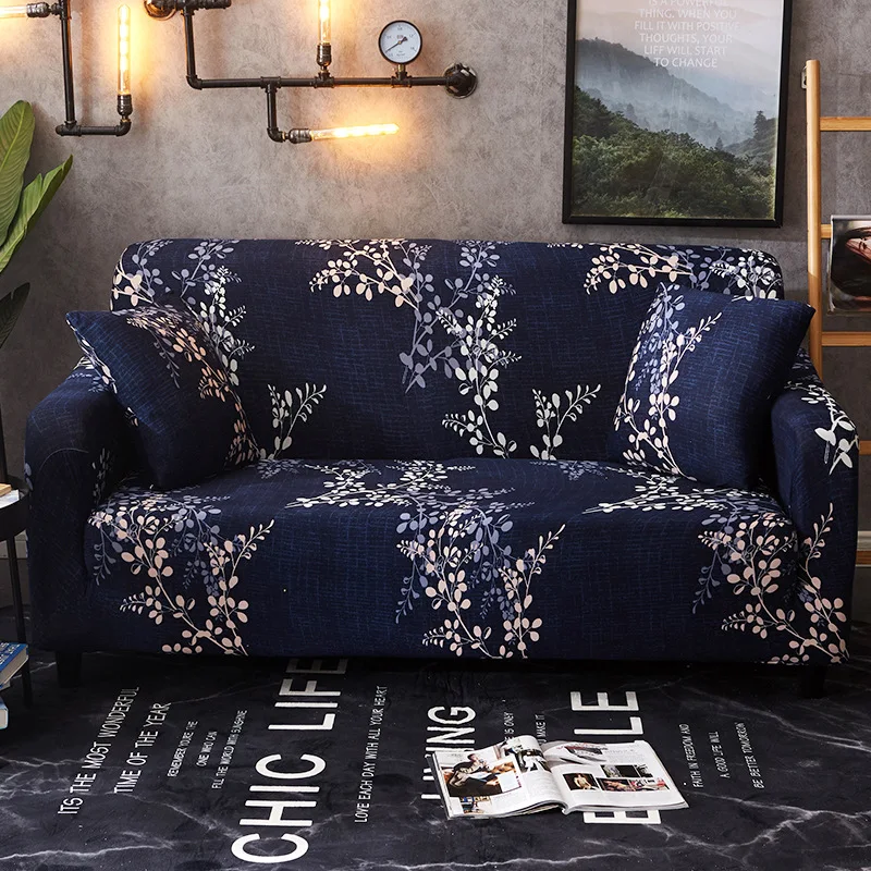 

Microfine Sofa Covers for Living Room Modern Microfine Single, Double and Three Couch Cover Printed Full Cover Plant