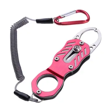

HobbyLane Portable Fish Grip Grab Catch Mouth Lip Gripper Grabber Catcher Controller Fishing Tackle Tools with Retention Rope