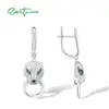 SANTUZZA-pendientes de plata de ley 925 con Zirconia cúbica, joyería fina con diseño de pantera colgante, para mujeres ► Foto 3/6