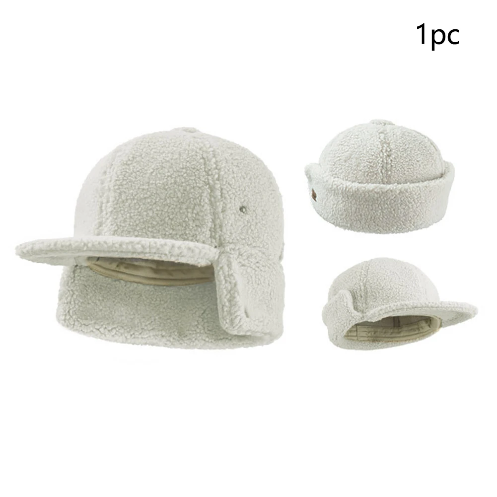 Для мужчин Для женщин для отдыха на открытом воздухе Альпинизм Теплые холодной зимы однотонные повседневные искусственная овечья шляпа дышащая Повседневное ветрозащитный Пеший Туризм Кепки мягкий
