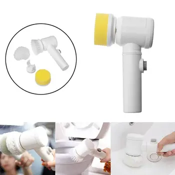

5 In 1 Handheld Electric Cleaning Brush 3 Mode Washing For Kitchen Bathroom Toile And Tub Brush Washing Brush Home Cleaning Tool