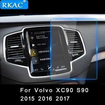 

180*135mm Screen Protective Film for Volvo XC90 S90 2015 2016 2017 Car GPS Navigation Tempered Glass Screen Protector Stick