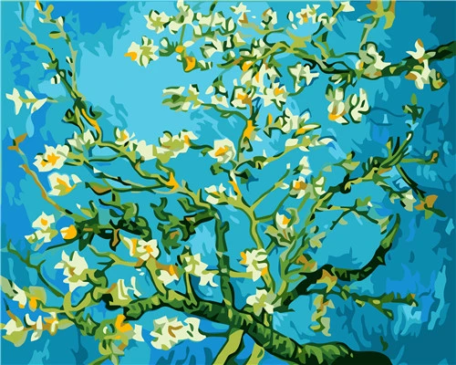 AZQSD краски по номерам для взрослых дерево украшение дома Раскраска по номерам пейзаж на холсте DIY Ручная Краска ed подарок - Color: SZGD2982