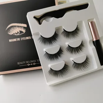 

Magnetic Eyelashs Set Natural long ciglia magnet magnet Eyelashes Easy to wear Soft Mink Lashes False Eyelashes cilios magnetico