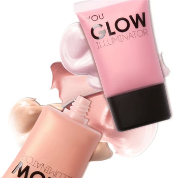 

FOCALLURE 1PC Glow Liquid Face Body Highlighter Cream For Shimmer Skin Perfector Primer Liquid Moisturizing Brightening Skin