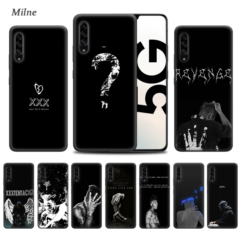 Чехол Rap Singer XXXTentacion для Samsung Galaxy A50 A90 A80 A70 A60 A40 A30 s A20e A20 A10 A7 A9 2018 черный мягкий чехол