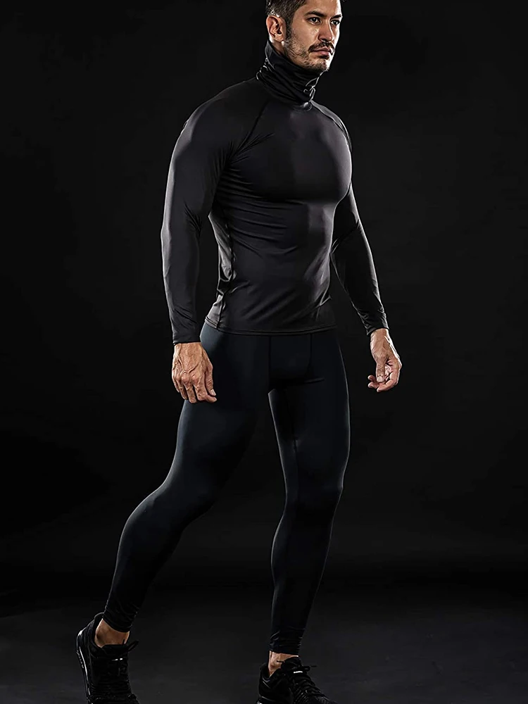 MASK Turtleneck Compression Shirts Top 