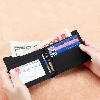 

Xiaomi First Layer Cowhide Men's Wallet Male Short Casual Ultra-thin Wallet Coin Purse Card Holder