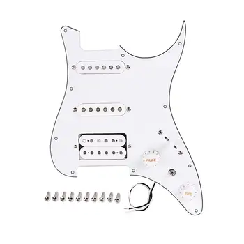

Homeland Prewired Pickguard Set SSH Alnico Humbucker Electric Guitar Replacement Prewired Pickguard Set SSH Prewired Pickguard S